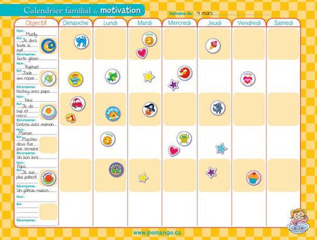 Tableau Familial de Motivation - La Ribouldingue