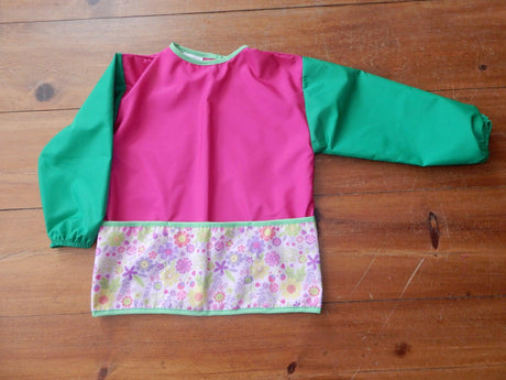 Tablier Fille Fleurs Rose 4 ans - La Ribouldingue
