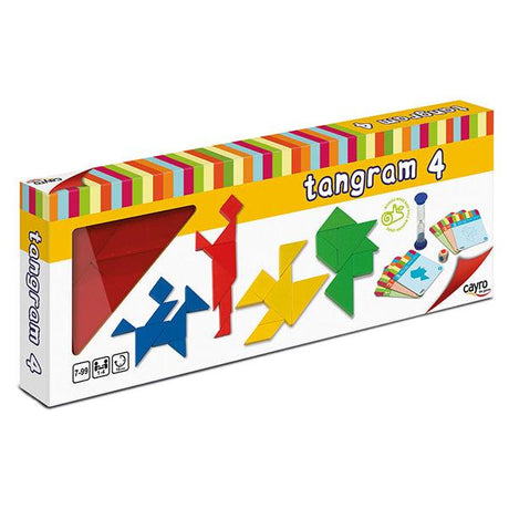 Tangram 4 en bois - La Ribouldingue