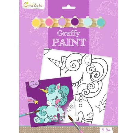 Toile à peindre - Licorne - 20x20 cm - La Ribouldingue