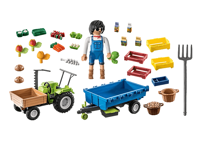 Tracteur avec remorque - La Ribouldingue