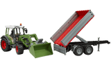 Tracteur Fendt Vario 211 avec chargeur et remorque - La Ribouldingue
