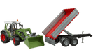 Tracteur Fendt Vario 211 avec chargeur et remorque - La Ribouldingue