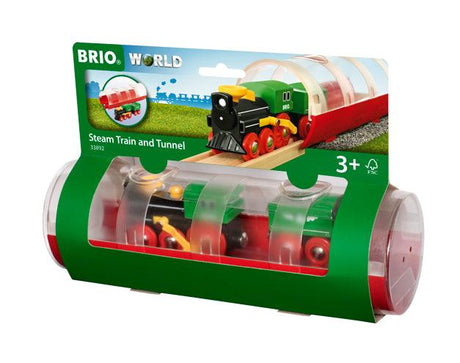 Train à vapeur et tunnel - La Ribouldingue