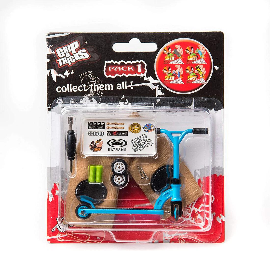 Trottinette à doigts - Bleu - La Ribouldingue