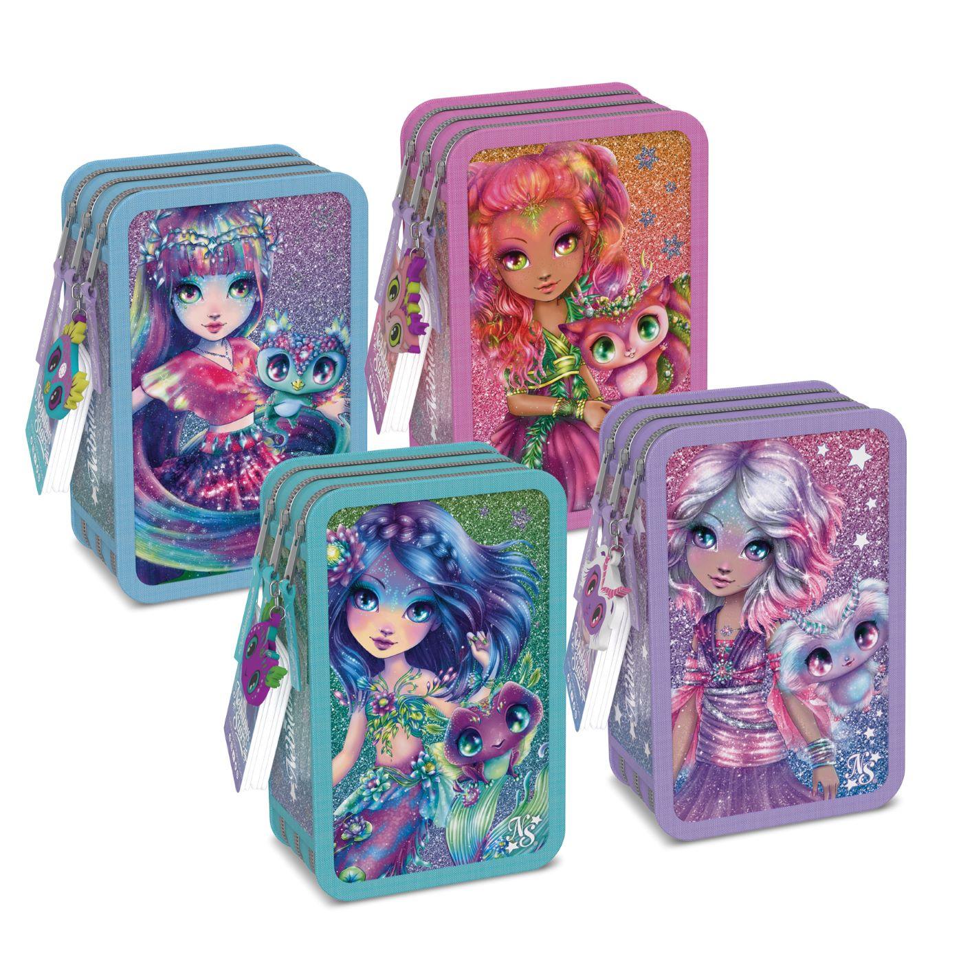 Trousse de crayons 3 volets - Assortis - La Ribouldingue