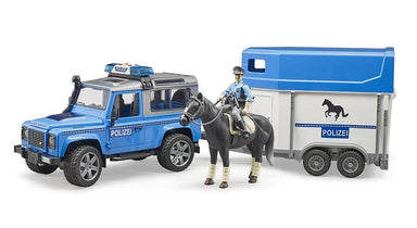 Véhicule de police Land Rover + Policier à cheval - La Ribouldingue