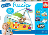 Véhicules - Baby Puzzles - 3 à 5 mcx - La Ribouldingue