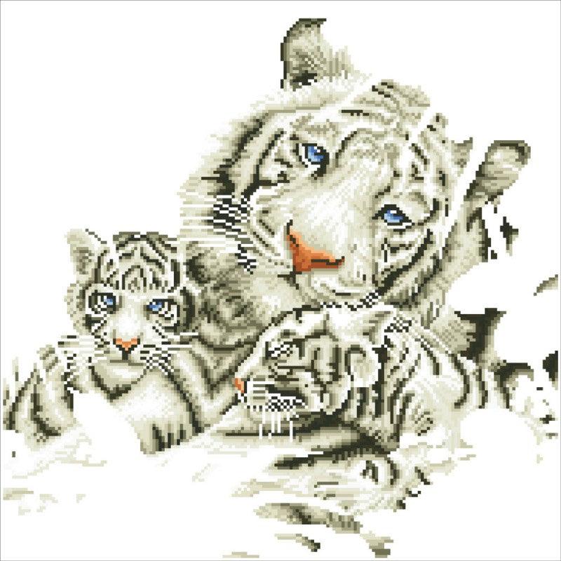 White Tiger and Cubs - Intermédiaire - La Ribouldingue